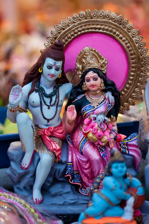 Shiva Parvati with Ganesha